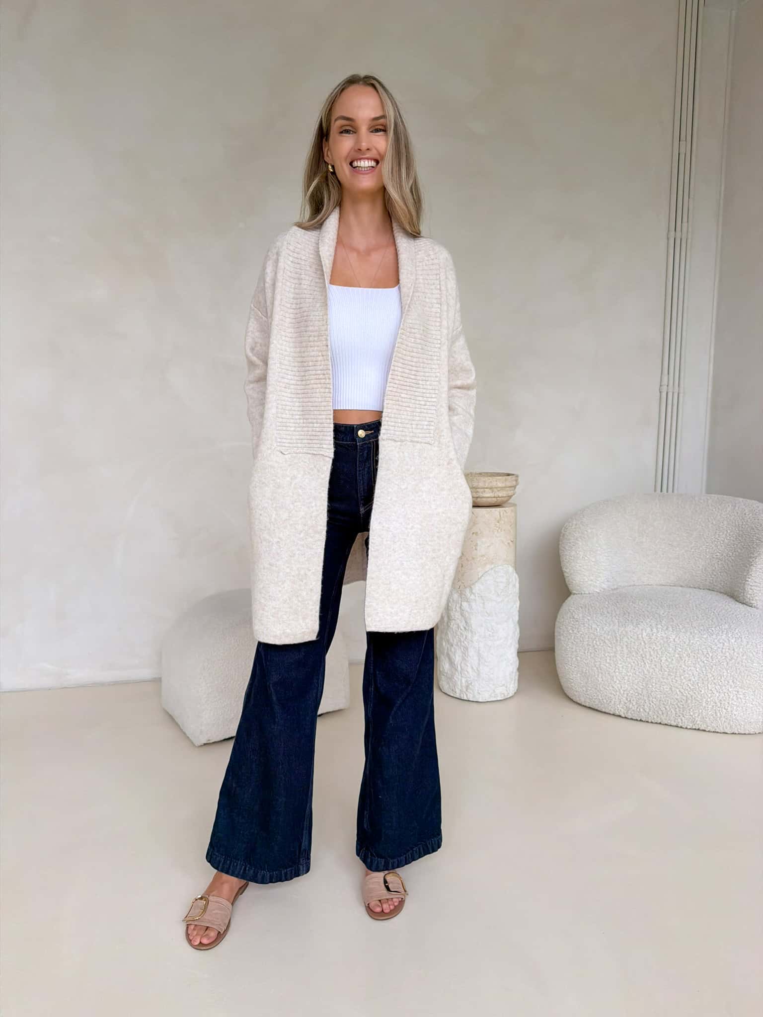 Arden Cardi - Cream Marle - Image 3