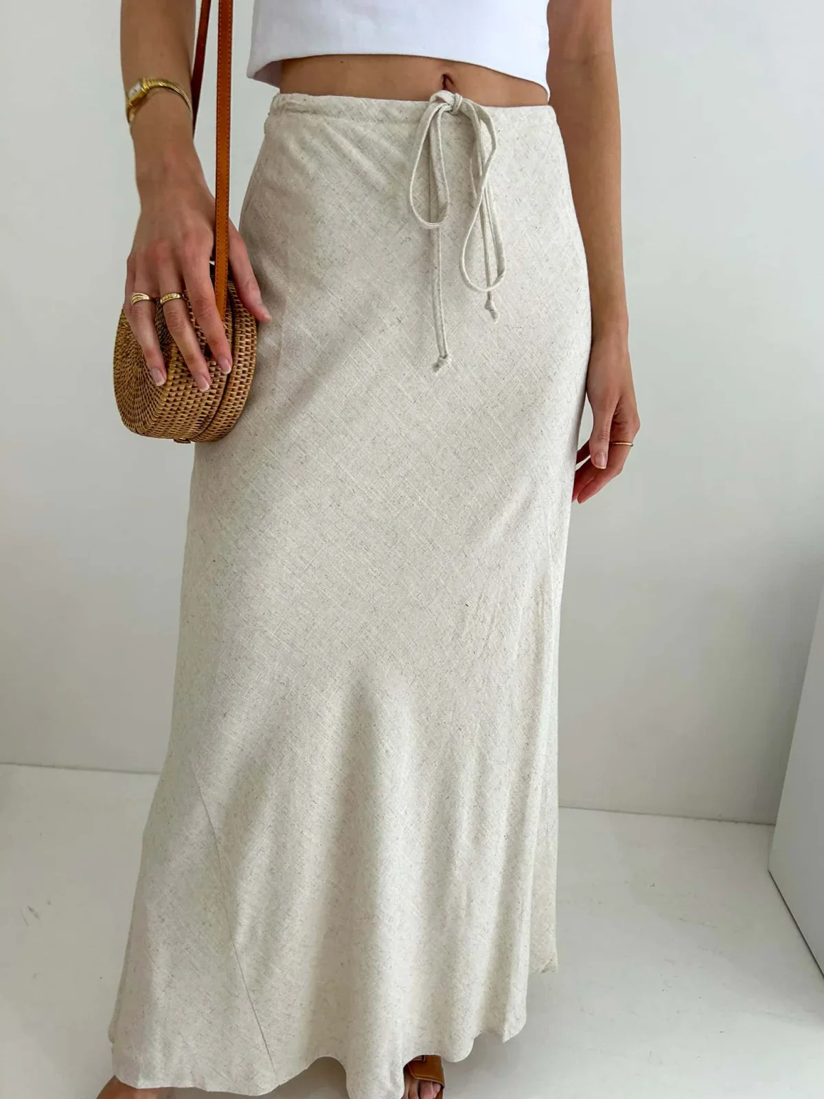 Kora Maxi Skirt - Natural - Image 3