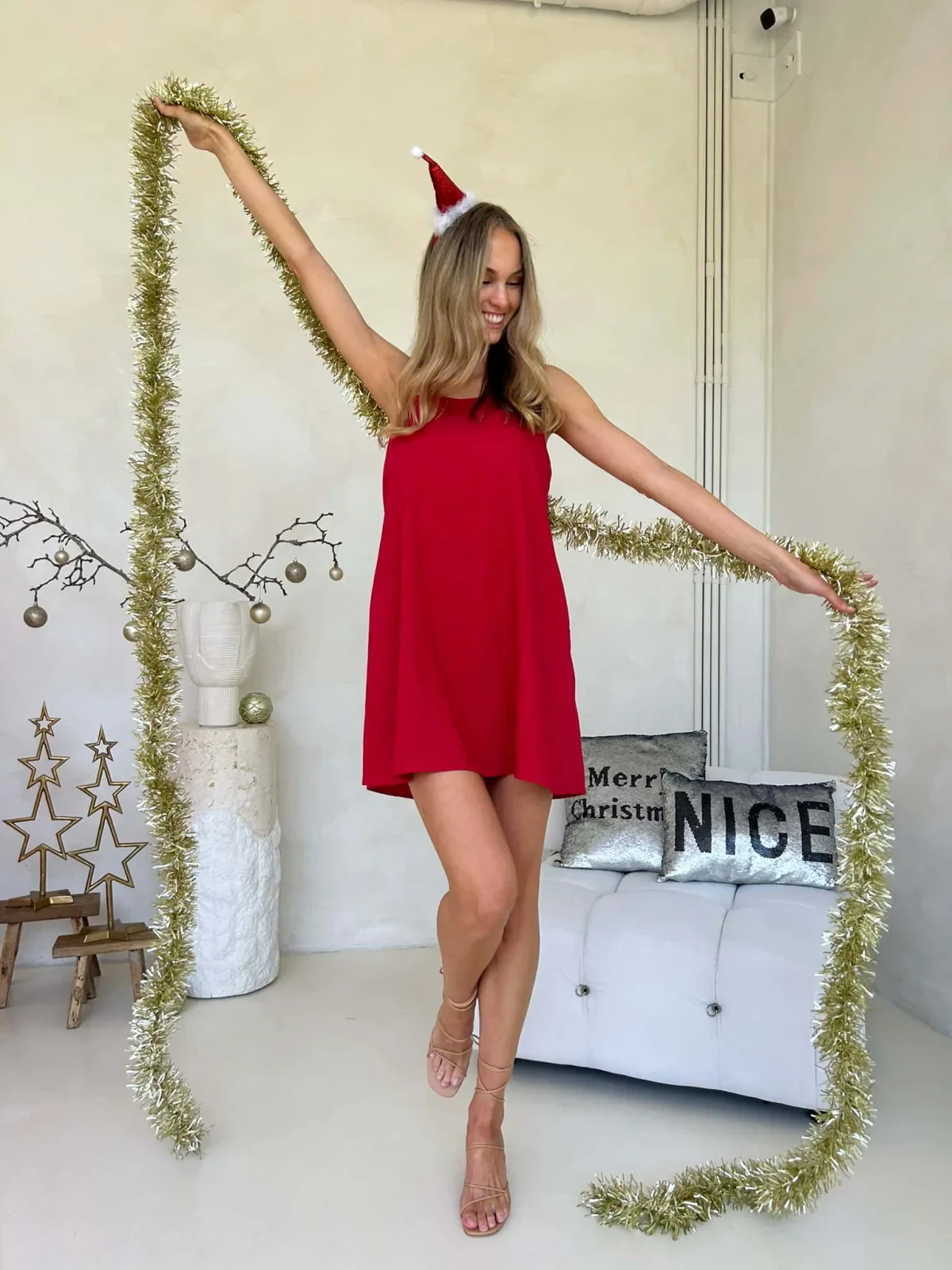 Libra Dress - Red - Image 3