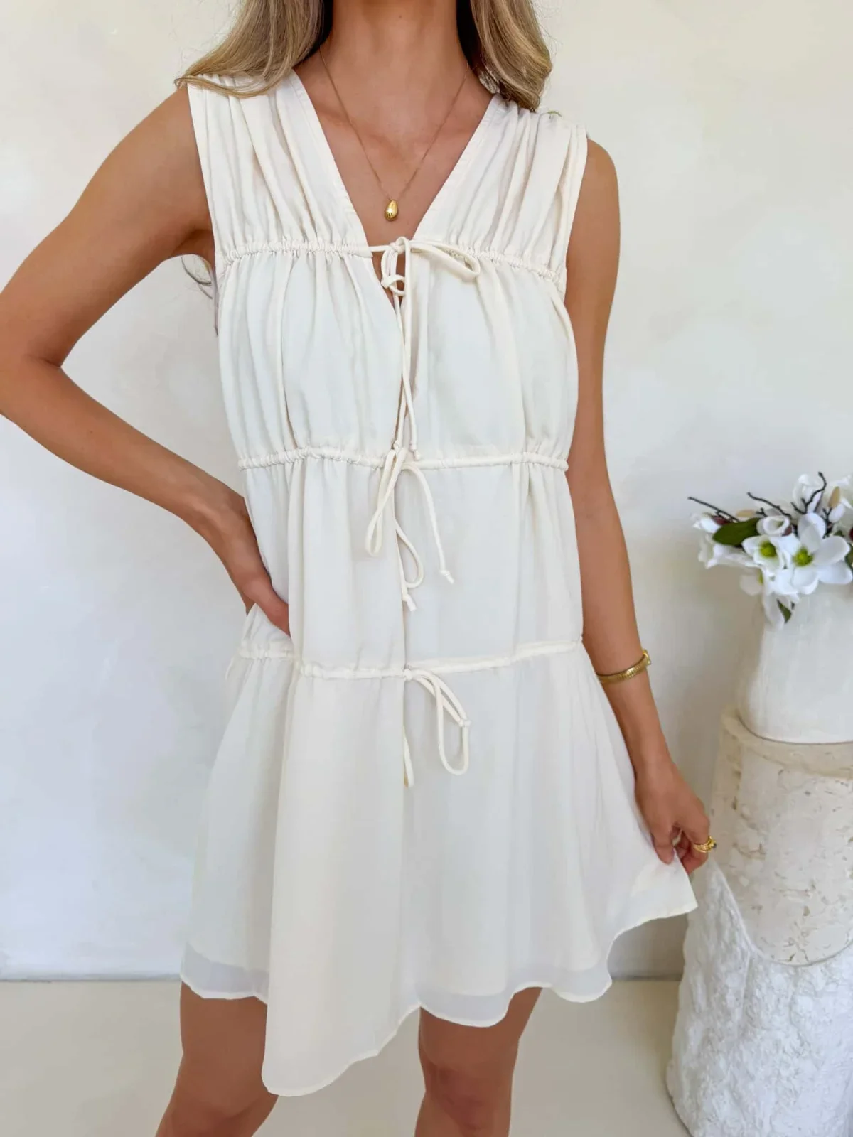 Mae Dress - Butter Yellow - Image 3