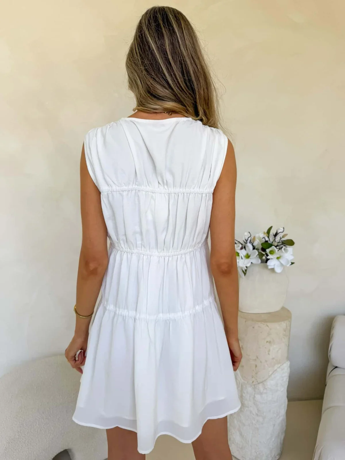 Mae Dress - White - Image 4