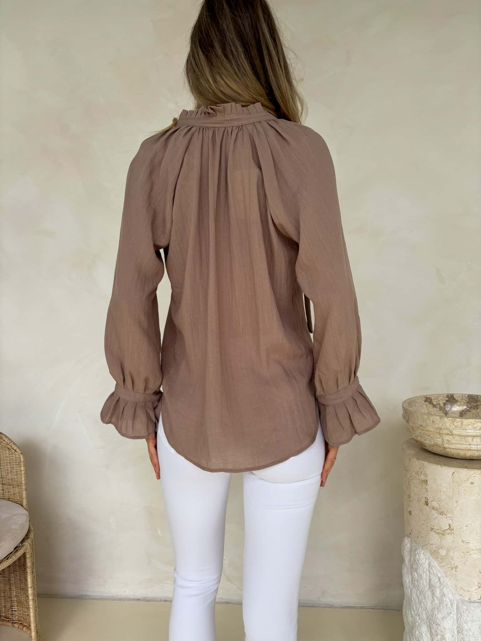 Palos Blouse - Taupe - Image 3