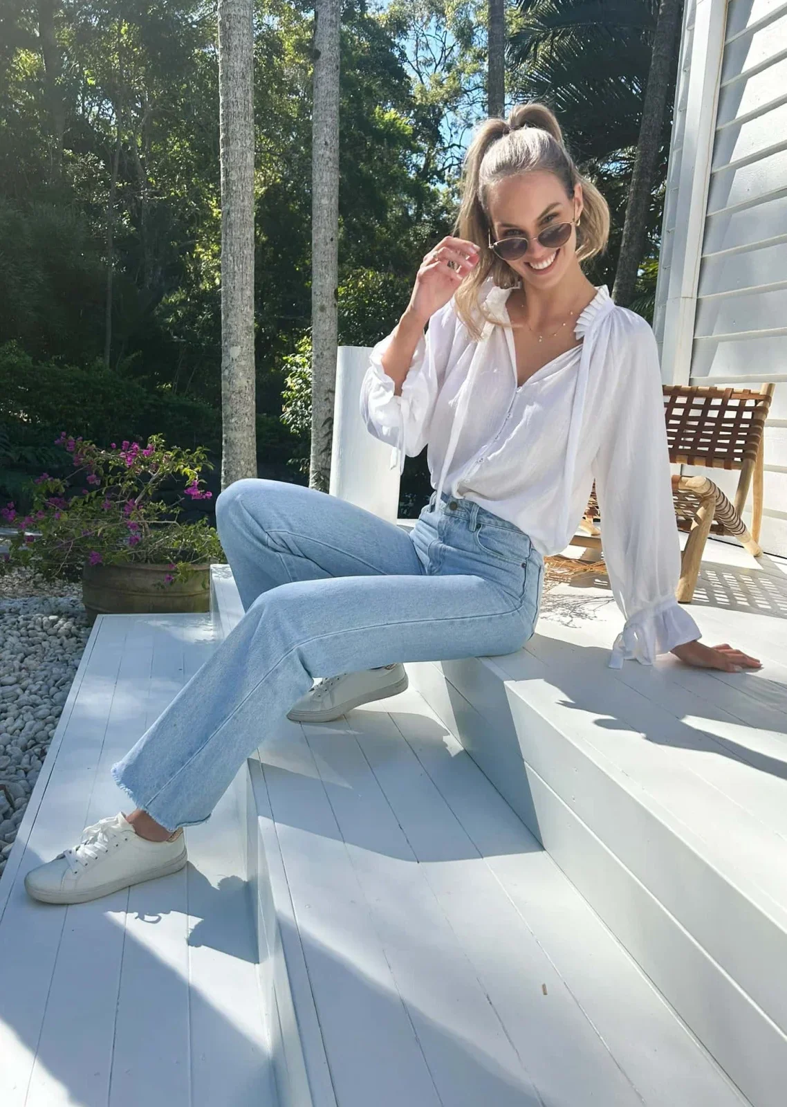 Palos Blouse - White - Image 3