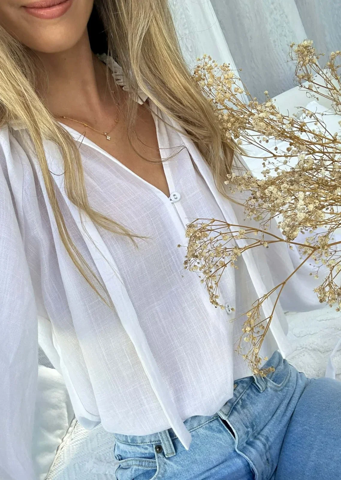 Palos Blouse - White - Image 6