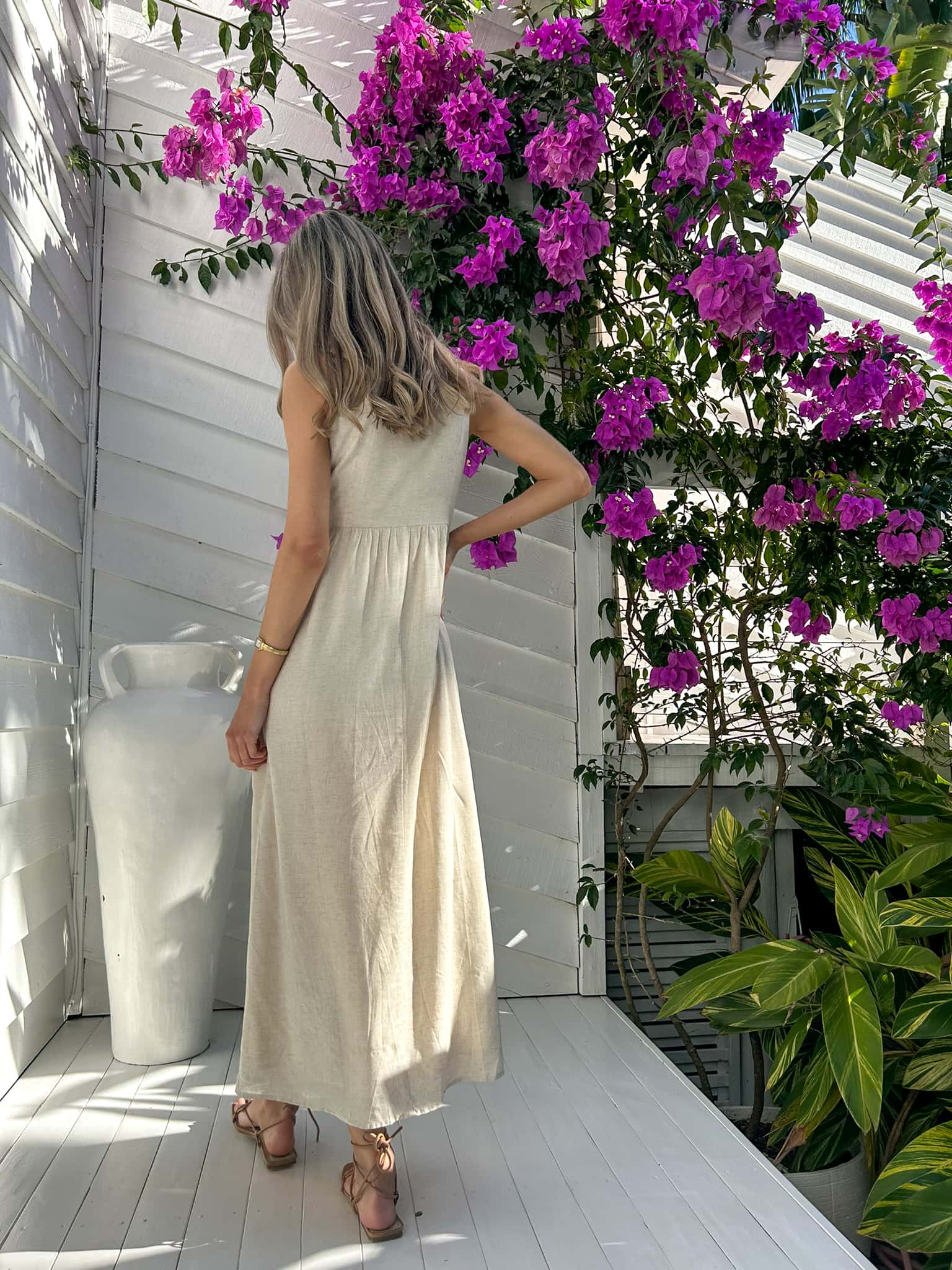Peyton Maxi Dress - Natural - Image 3