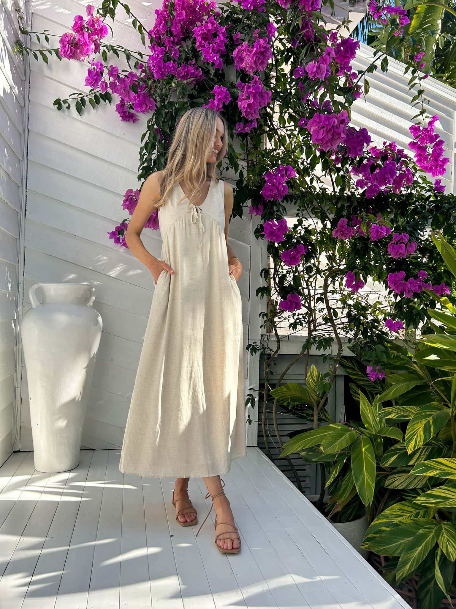 Peyton Maxi Dress - Natural - Image 5