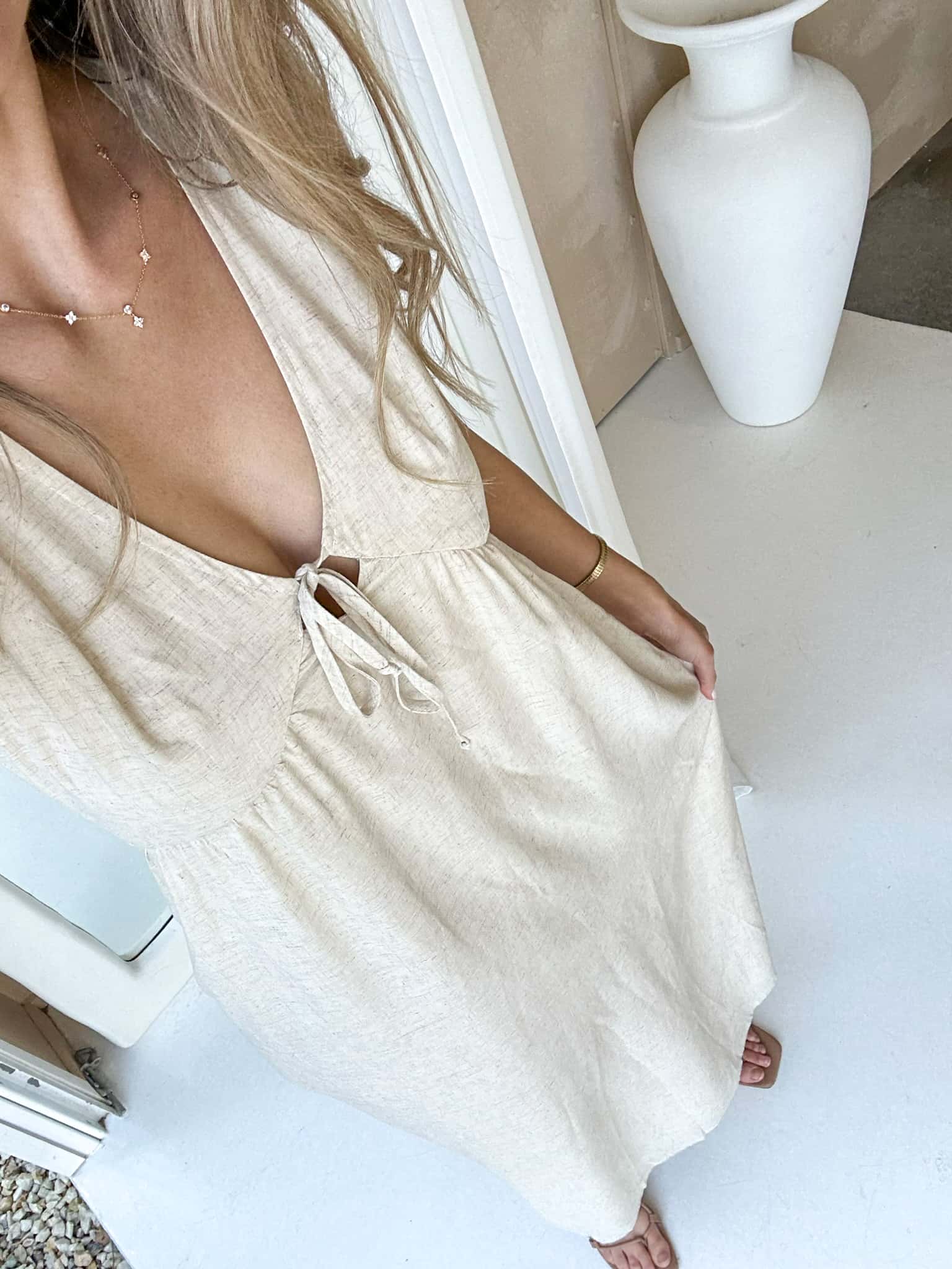 Peyton Maxi Dress - Natural - Image 7