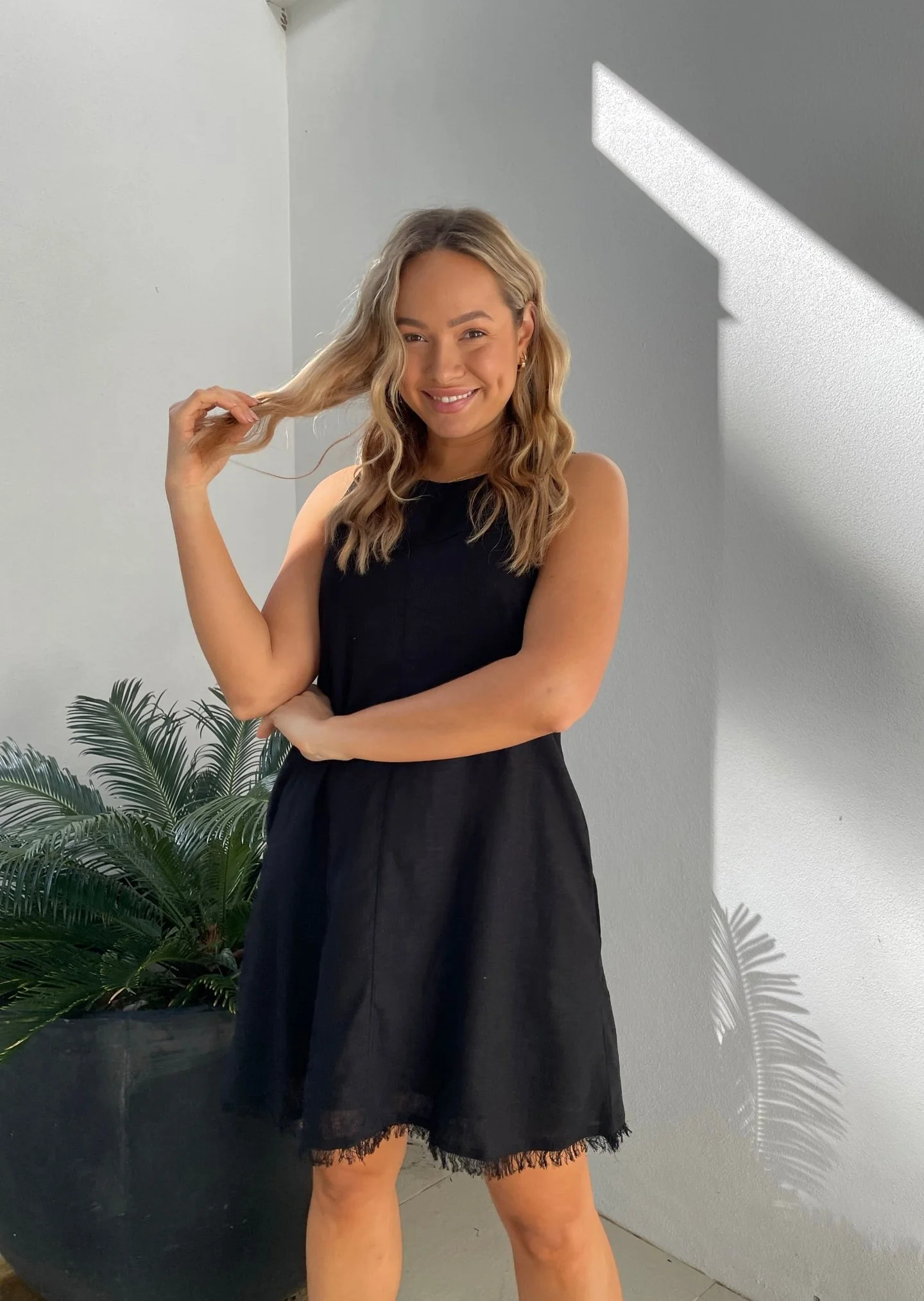 Freya Dress - Black - Image 4